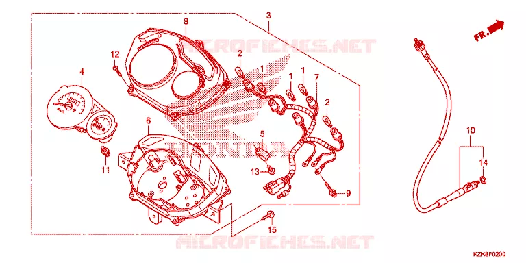 COMPTEUR Honda SCOOTER 110 DIO 2015  SCV110FF