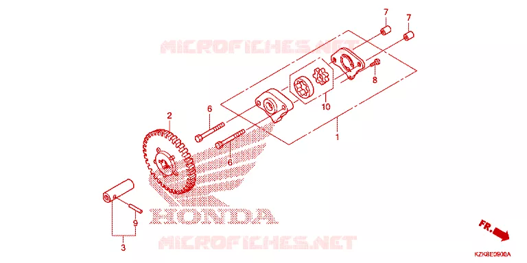 POMPE A HUILE Honda SCOOTER 110 DIO 2017  SCV110FH