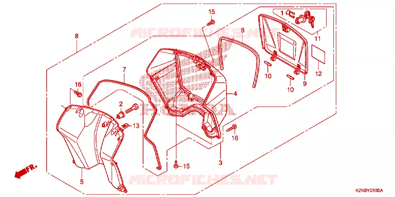 PROTEGE JAMBES Honda SCOOTER 110 DIO 2017  SCV110FH