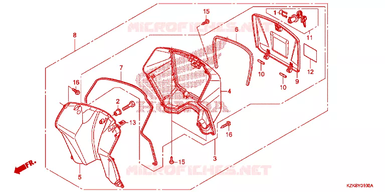 PROTEGE JAMBES Honda SCOOTER 110 DIO 2018  SCV110FH