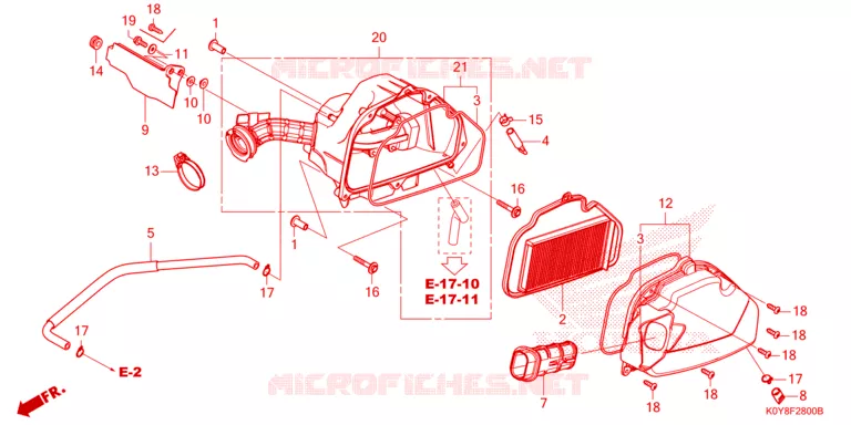 FILTRE A AIR Honda SCOOTER 110 DIO 2023  SCV110FP