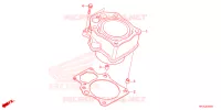 CYLINDRE pour Honda FOURTRAX 420 RANCHER 4X4 AT DCT de 2023