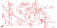 LEVIER DE GUIDON   CABLE   COMMODO pour Honda FOURTRAX 420 RANCHER 4X4 AT DCT de 2023