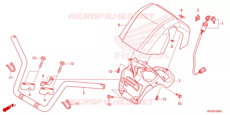 GUIDON Honda ATV 420 FOURTRAX 2023  TRX420FM2P