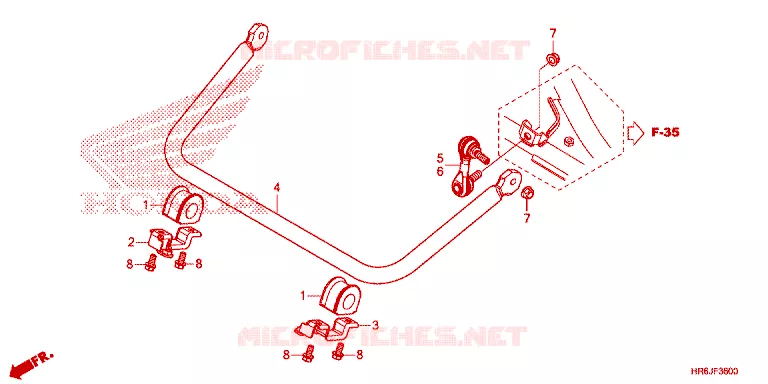 BARRE ANTI ROULIS Honda ATV 520 FOURTRAX 2023  TRX520FA6P