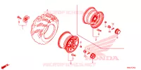 ROUE ARRIERE pour Honda FOURTRAX 520 RUBICON DCT EPS DELUXE de 2023