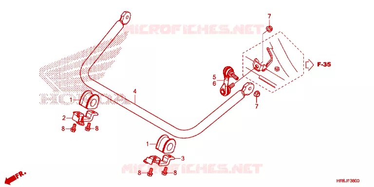 BARRE ANTI ROULIS Honda ATV 520 FOURTRAX 2023  TRX520FA7P