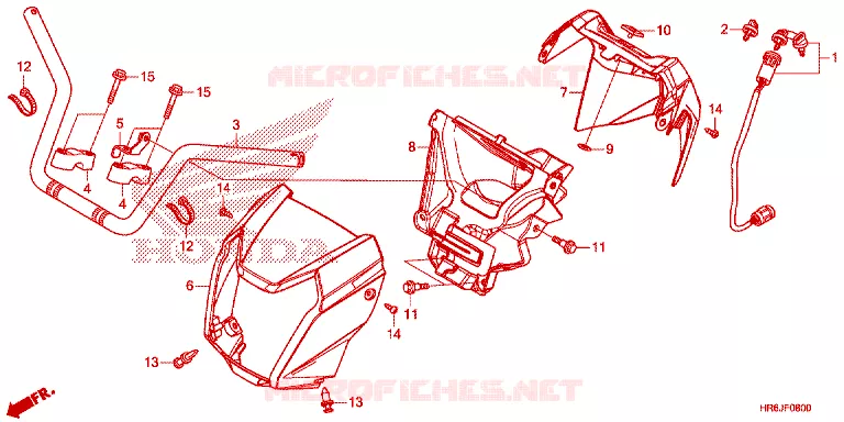 GUIDON Honda ATV 520 FOURTRAX 2023  TRX520FA7P