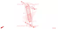 AMORTISSEUR ARRIERE pour Honda FOURTRAX 520 FOREMAN 4X4 EPS de 2022
