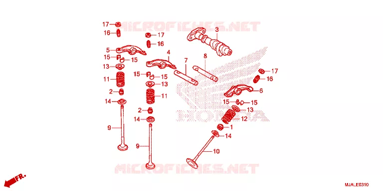ARBRE A CAMES - SOUPAPE Honda MOTO 750 SHADOW 2022  VT750CSN