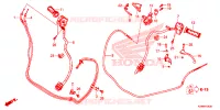 COMMODOS   POIGNEES   CABLES pour Honda ADV 150 ABS de 2023
