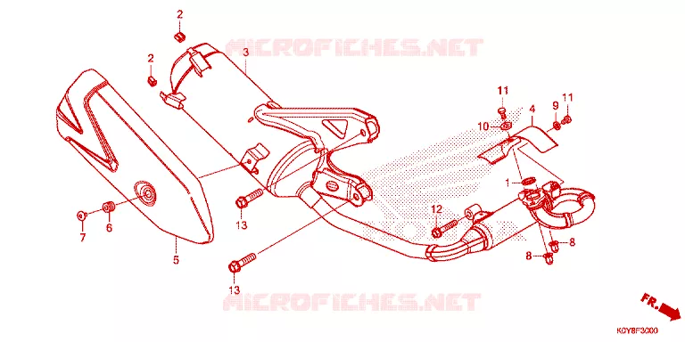 SILENCIEUX D'ECHAPPEMENT Honda SCOOTER 110 DIO 2023  SCV110FP