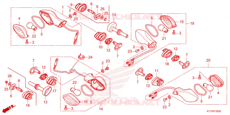 CLIGNOTANT Honda MOTO 300 CRF 2023  CRF300LAP