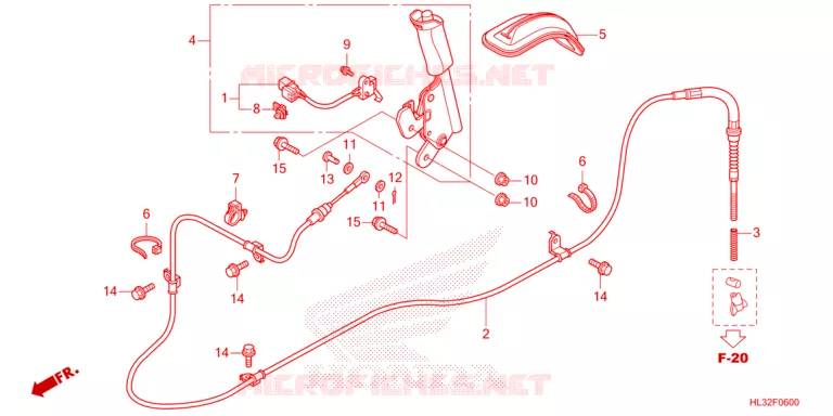 FREIN DE STATIONNEMENT Honda ATV 700 PIONEER 2023  SXS700M2DP