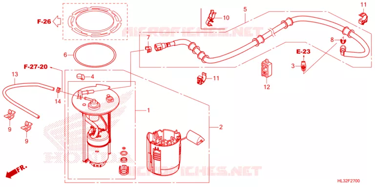 POMPE A ESSENCE Honda ATV 700 PIONEER 2023  SXS700M2DP