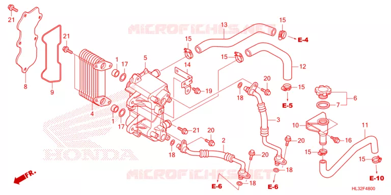 RADIATEUR D'HUILE Honda ATV 700 PIONEER 2023  SXS700M2DP