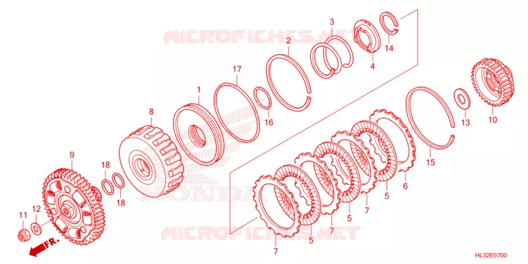 EMBRAYAGE Honda ATV 700 PIONEER 2023  SXS700M2DP