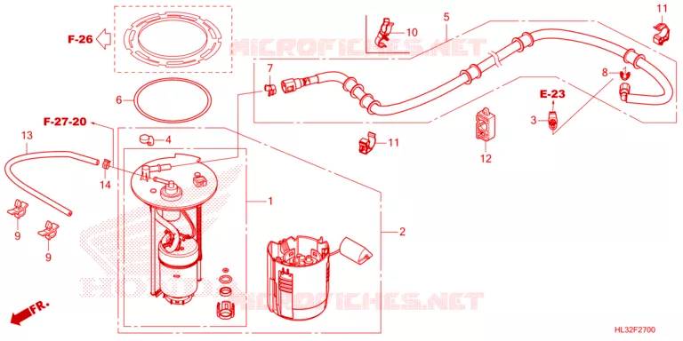 POMPE A ESSENCE Honda ATV 700 PIONEER 2023  SXS700M2DP