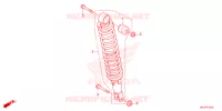 AMORTISSEUR ARRIERE pour Honda FOURTRAX 420 RANCHER 4X4 EPS Manual Shift de 2023