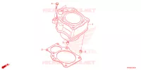 CYLINDRE pour Honda FOURTRAX 520 FOREMAN RUBICON DCT EPS DELUXE de 2023