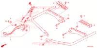 PEDALE   REPOSE PIED pour Honda FOURTRAX 520 FOREMAN RUBICON DCT EPS DELUXE de 2023