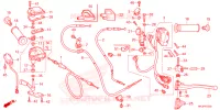 LEVIER DE GUIDON   CABLE   COMMODO pour Honda FOURTRAX 420 RANCHER 2X4 Electric Shift de 2023