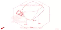 SELLE pour Honda FOURTRAX 420 RANCHER 4X4 AT DCT EPS de 2024