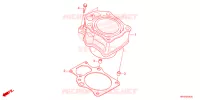 CYLINDRE pour Honda FOURTRAX 520 FOREMAN 4X4 ES EPS de 2024