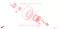 ROUE AVANT pour Honda FOURTRAX 520 FOREMAN 4X4 ES EPS de 2024