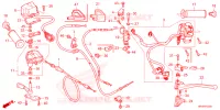 LEVIER DE GUIDON   CABLE   COMMODO pour Honda FOURTRAX 520 FOREMAN 4X4 ES EPS de 2024