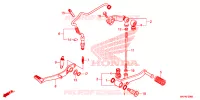 PEDALE pour Honda CBR 500 R ABS de 2023