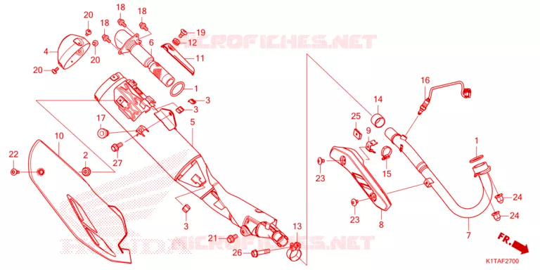 SILENCIEUX D'ECHAPPEMENT Honda MOTO 300 CRF 2024  CRF300LP