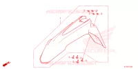 GARDE BOUE AVANT pour Honda CRF 300 RALLY de 2024