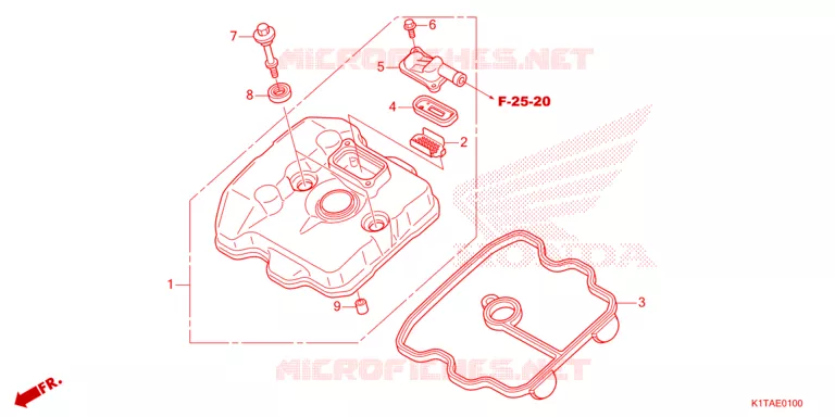 COUVRE CULASSE Honda MOTO 300 CRF 2024  CRF300LRP