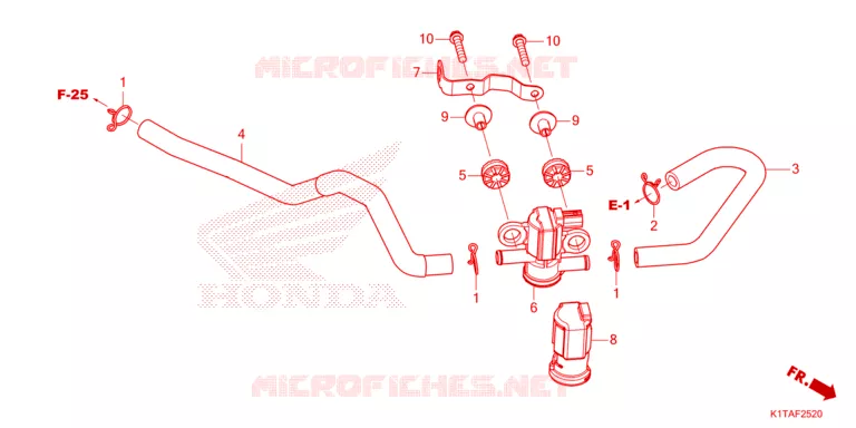 ELECTROVANNE INJECTION D'AIR Honda MOTO 300 CRF 2024  CRF300LRP