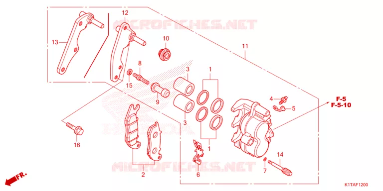 ETRIER DE FREIN AVANT Honda MOTO 300 CRF 2023  CRF300LRP