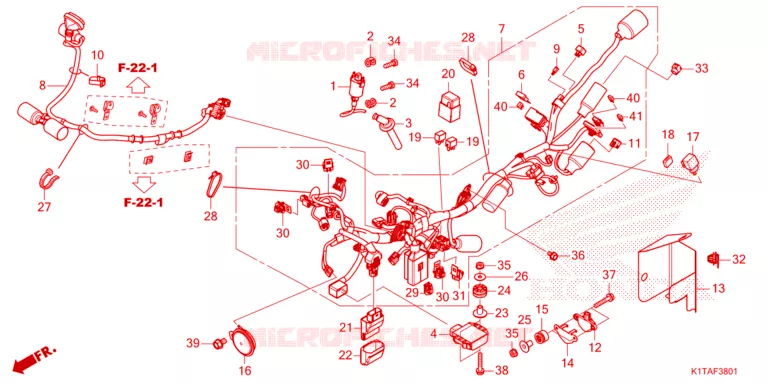 FAISCEAU DES FILS Honda MOTO 300 CRF 2024  CRF300LRP