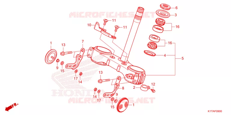 TE DE FOURCHE Honda MOTO 300 CRF 2024  CRF300LRP