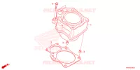 CYLINDRE pour Honda FOURTRAX 520 RUBICON DCT IRS EPS 3CM de 2024