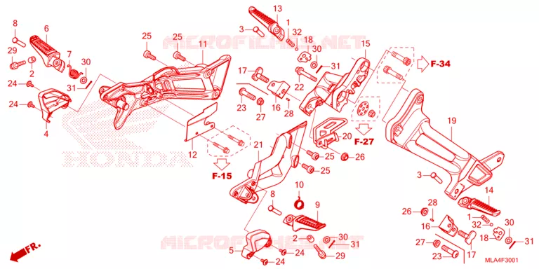 REPOSE PIED Honda MOTO 1100 REBEL 2023  CMX1100D2P