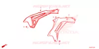 OUIES DE RADIATEUR pour Honda CRF 250 R de 2024