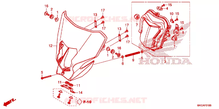 PHARE Honda MOTO 450 CRF 2024  CRF450RLR