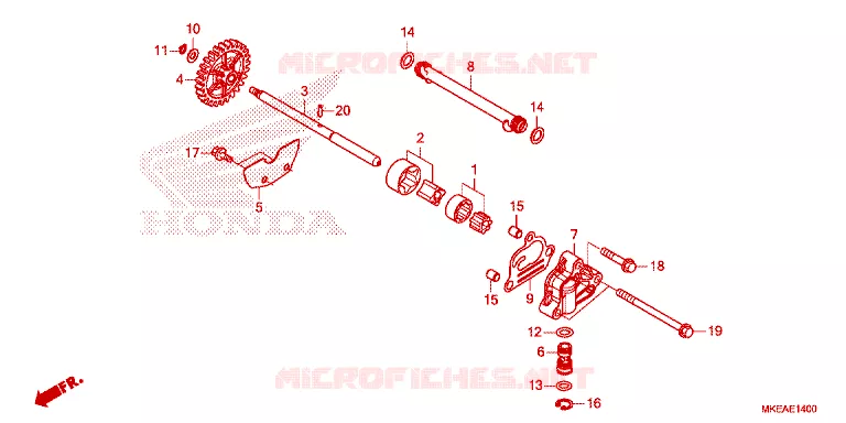 POMPE A HUILE Honda MOTO 450 CRF 2024  CRF450RLR