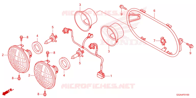 PHARE Honda SCOOTER 50 RUCKUS 2023  NPS50P