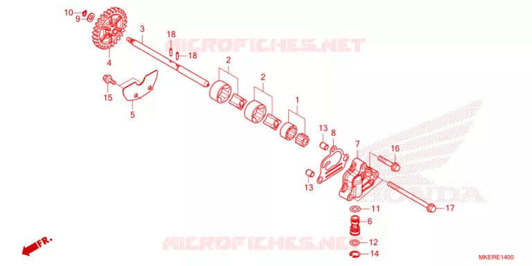 POMPE A HUILE Honda MOTO 450 CRF 2024  CRF450RWER