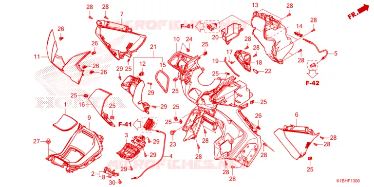 PROTEGE JAMBES Honda SCOOTER 350 FORZA 2024  NSS350AP_2TH