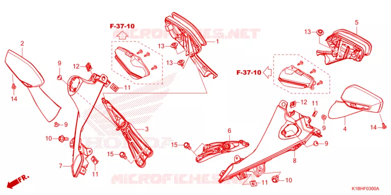 RETROVISEUR Honda SCOOTER 350 FORZA 2024  NSS350AP_2TH