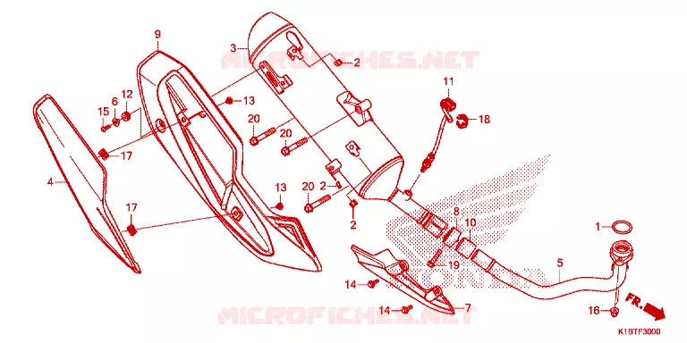 SILENCIEUX D'ECHAPPEMENT Honda SCOOTER 350 FORZA 2020  NSS350AM