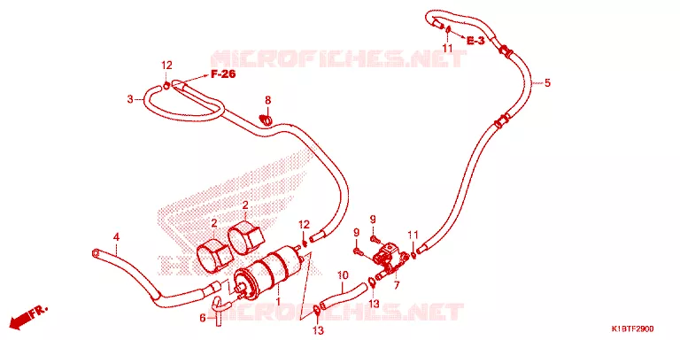 SYSTÈME DE RECYCLAGE DES GAZ Honda SCOOTER 350 FORZA 2021  NSS350AM