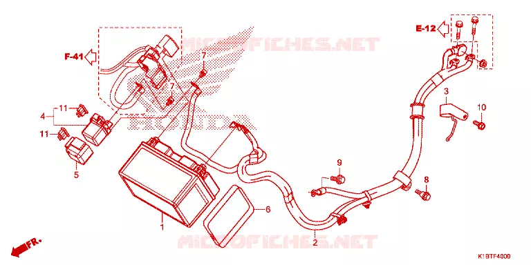 BATTERIE Honda SCOOTER 350 FORZA 2021  NSS350AM_2TH